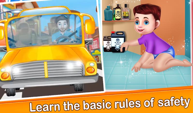 Child Safety Basic Rules games captura de pantalla 