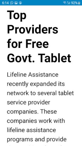 Free Government Tablets Screenshot 2