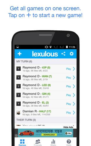 Lexulous Word Game captura de pantalla 