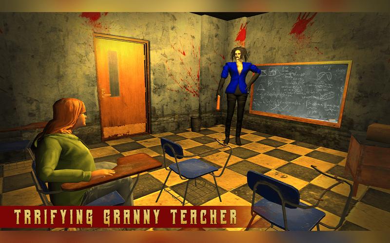 Terrifying Teacher Granny Game экрана 1