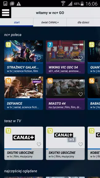 Screenshot nc+ GO 2