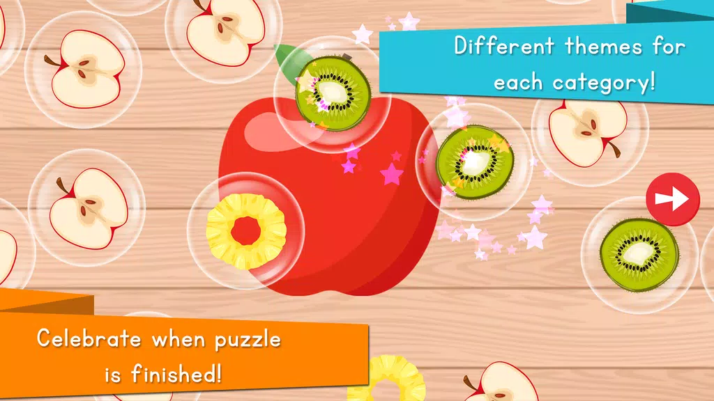 Food Puzzle for Kids ဖန်သားပြင်ဓာတ်ပုံ 2