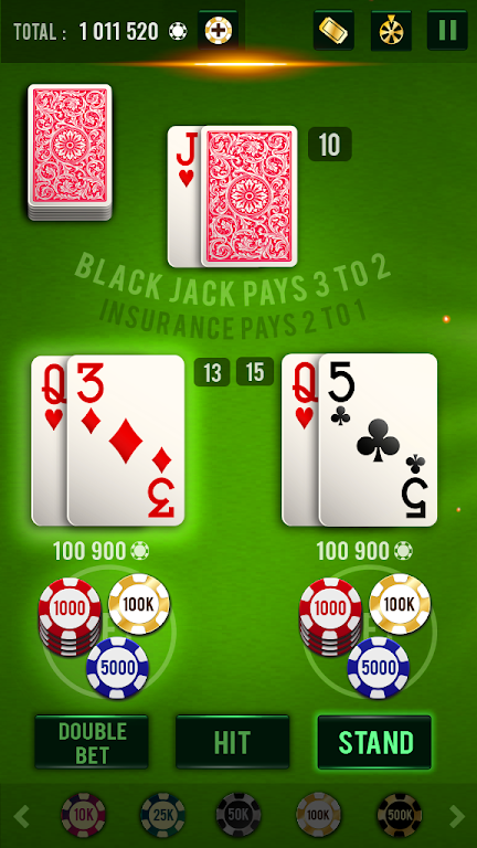 Blackjack 21 - Vegas Casino captura de pantalla 