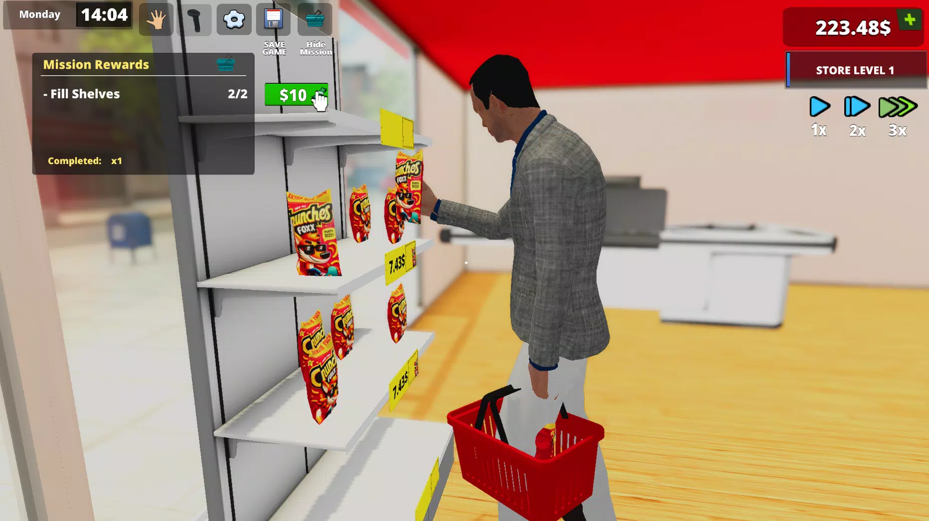 Retail Supermarket Simulator ဖန်သားပြင်ဓာတ်ပုံ 1