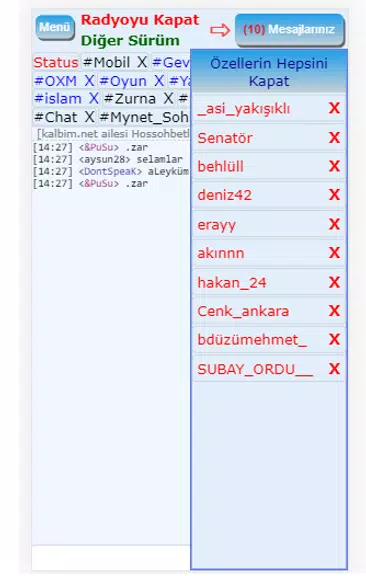 Mirc Sohbet Chat Odaları Screenshot 2