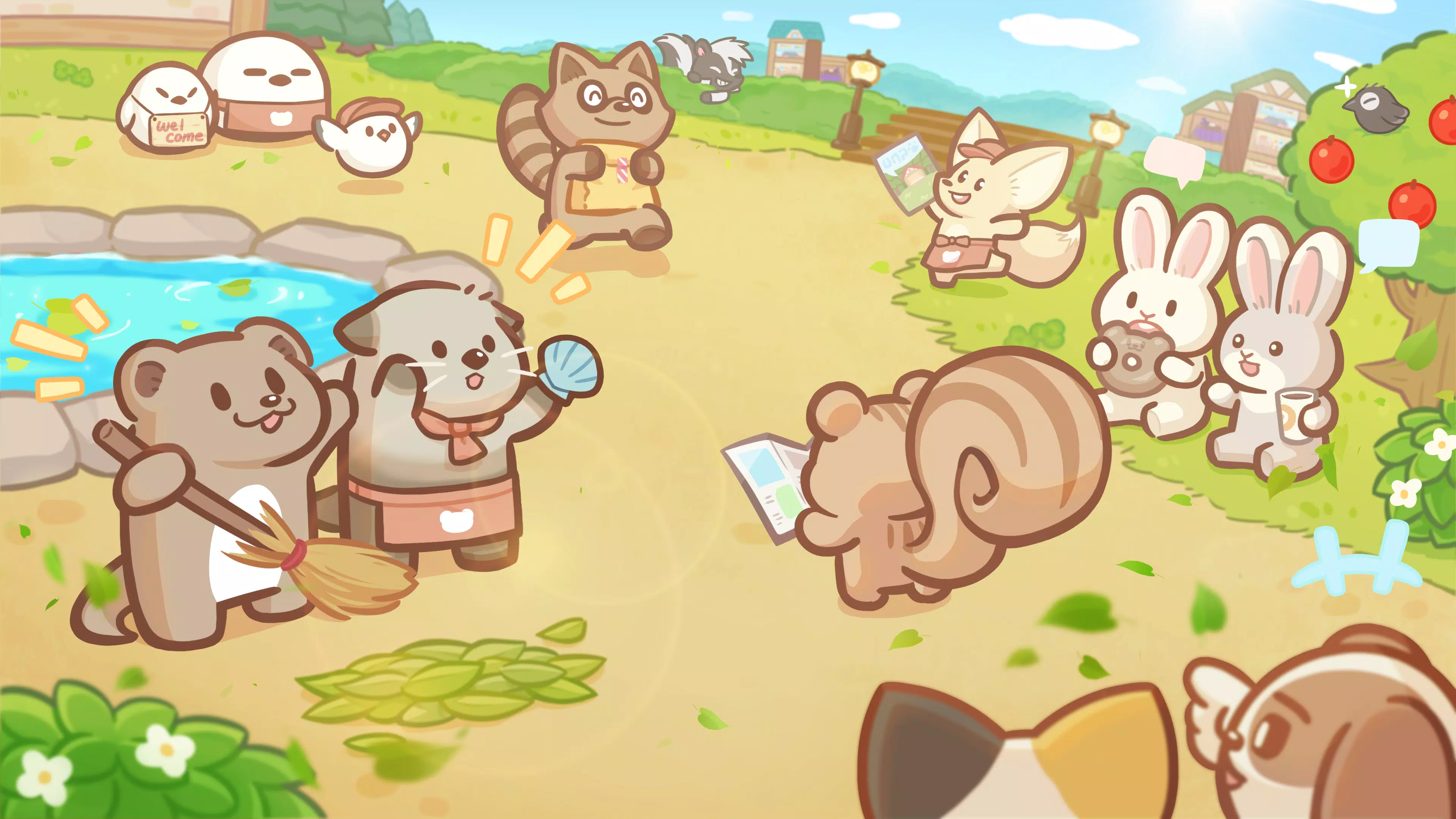 Welcome! Otter Town: cute game ekran görüntüsü 1