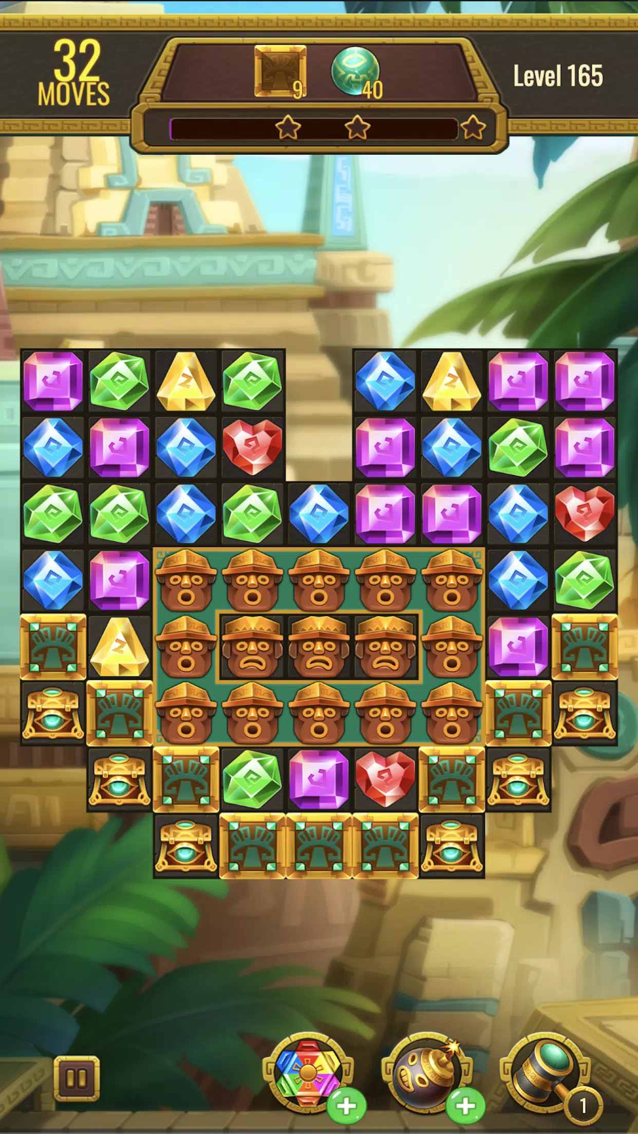 Jewels Maya Quest: Gem Match 3 ဖန်သားပြင်ဓာတ်ပုံ 3