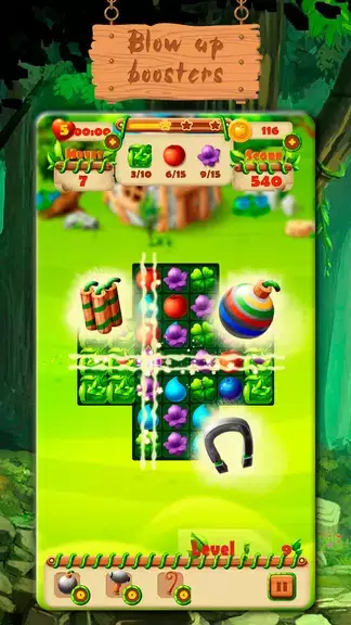 Fairy Forest - match 3 games экрана 3