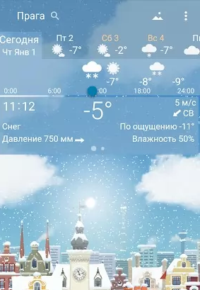 Screenshot Awesome weather YoWindow live weather wallpaper 3