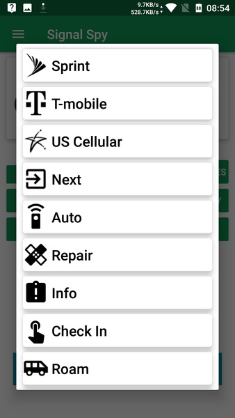 Signal Spy captura de pantalla 