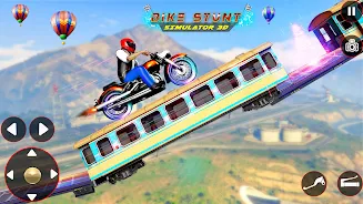 Bike Stunt 3D Simulator Games экрана 1