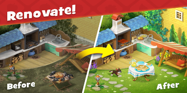 Gardenscapes captura de pantalla 