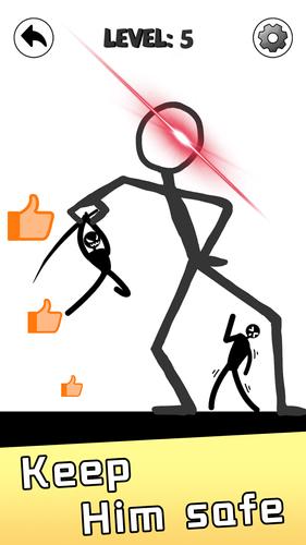 Save Stickman: Brain Draw Line Screenshot 2