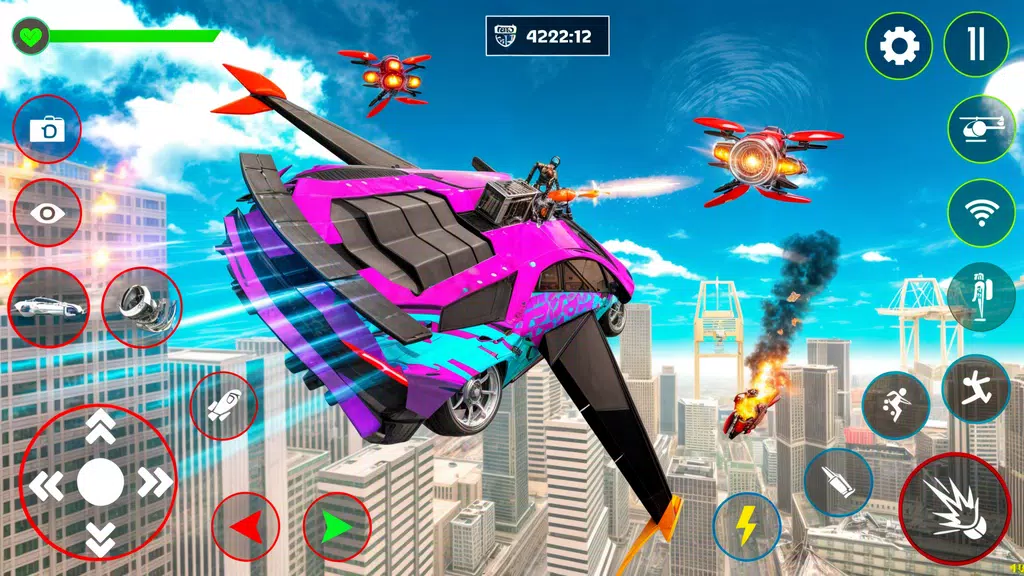 Red Ball Robot Car: Robot Game स्क्रीनशॉट 3