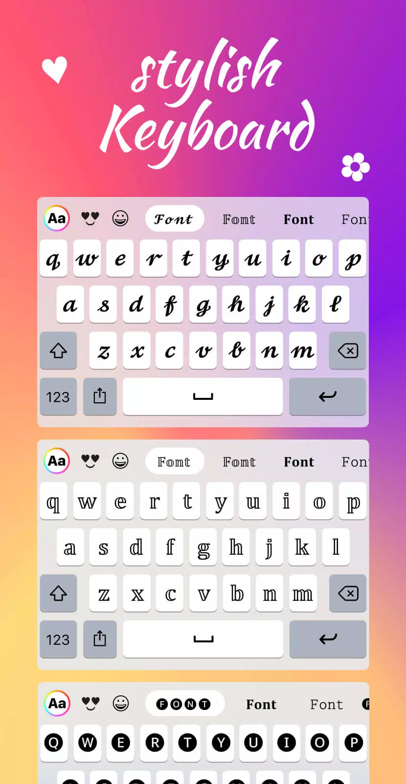 Fonts Keyboard Themes & Emoji Screenshot 3