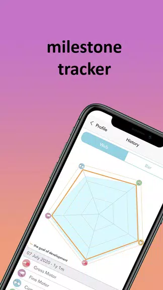 Baby milestones tracker Indigo screenshot 3