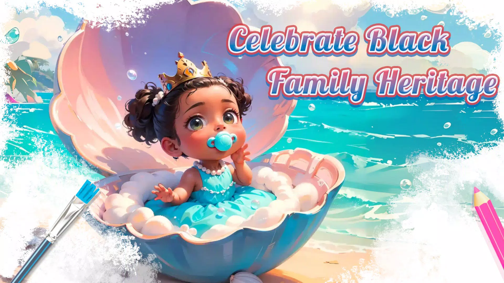 Screenshot Black Family Coloring Games 1