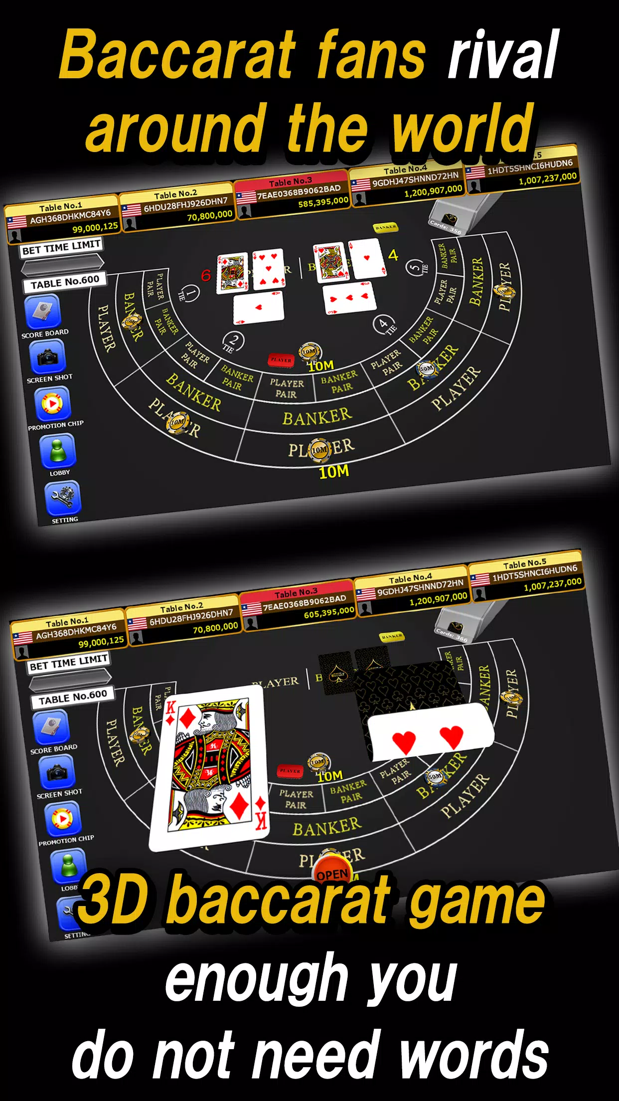 Global Gold Baccarat Screenshot 2