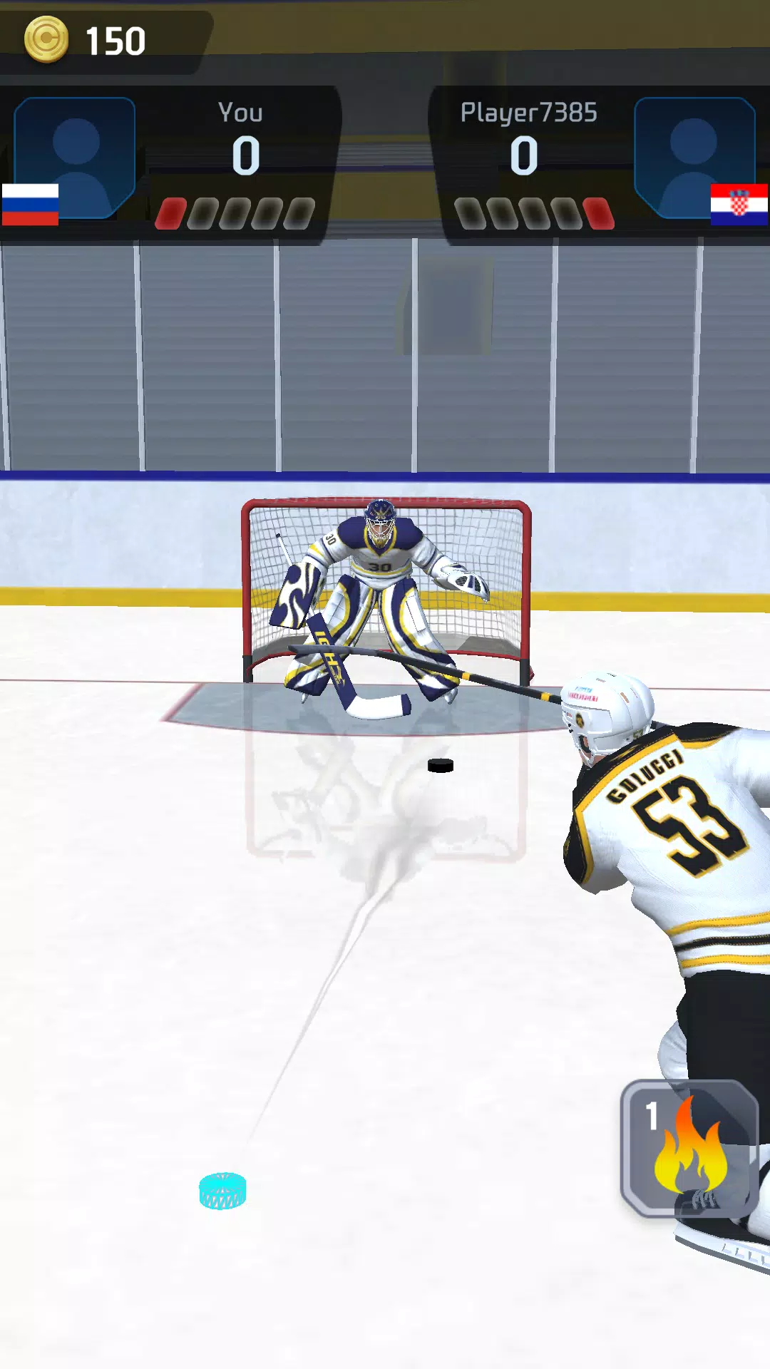 Hockey Game Stars 3D স্ক্রিনশট 2