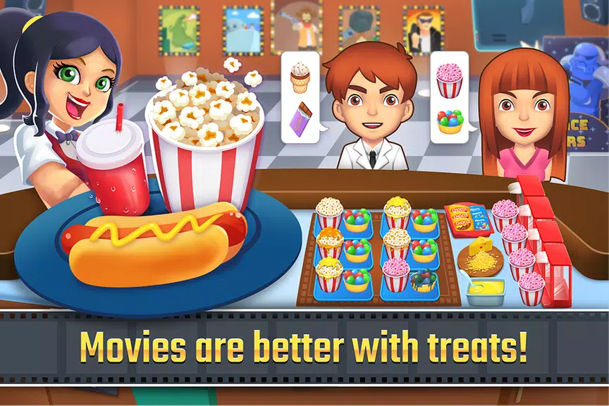 My Cine Treats Shop: Food Game ekran görüntüsü 1