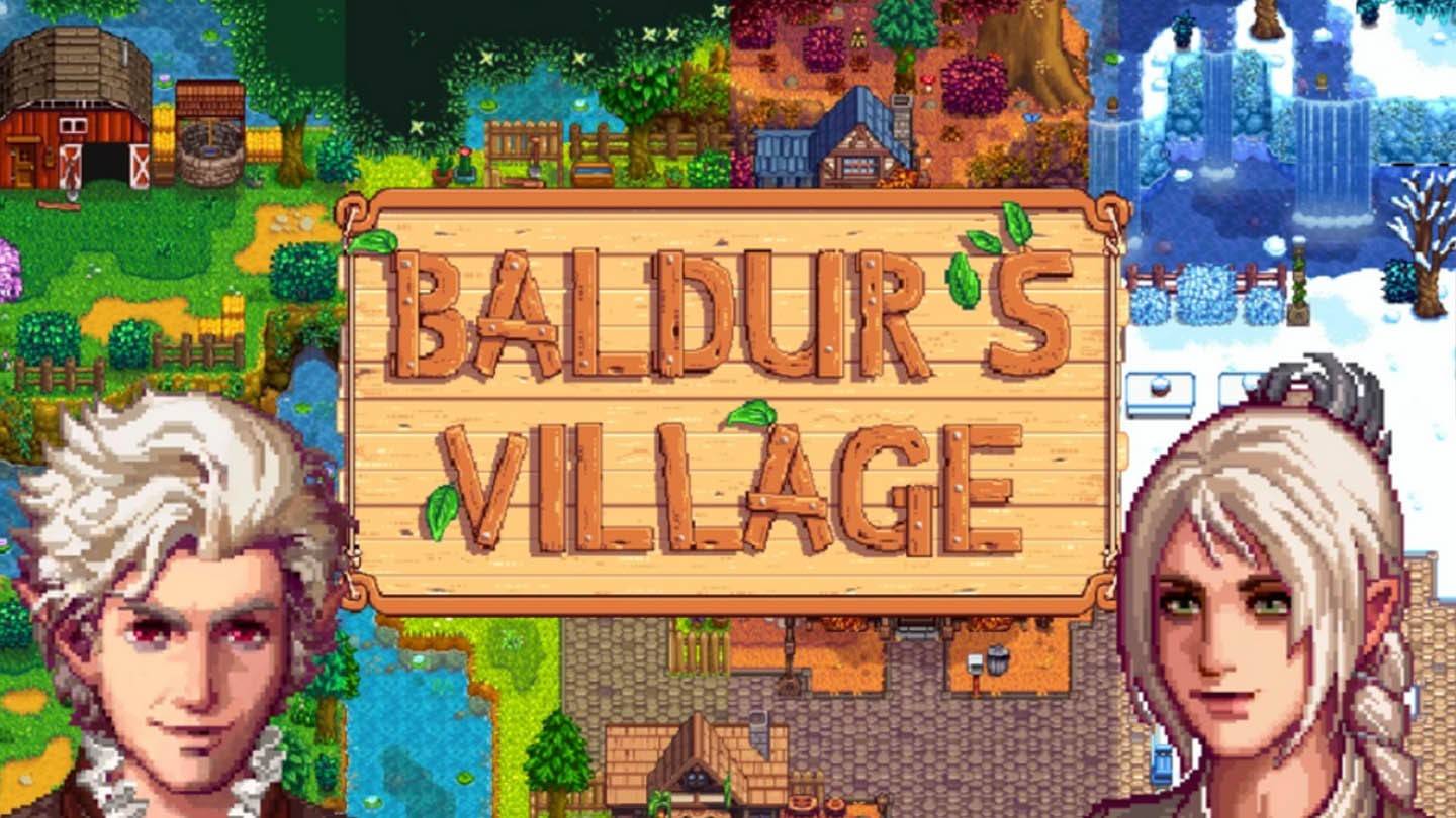 Baldur's Village: een fan-gemaakte crossover die Stardew Valley en Baldur's Gate 3 samenbrengt