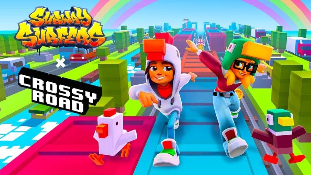 地鐵衝浪者和Crossy Road設置了令人興奮的跨界車！