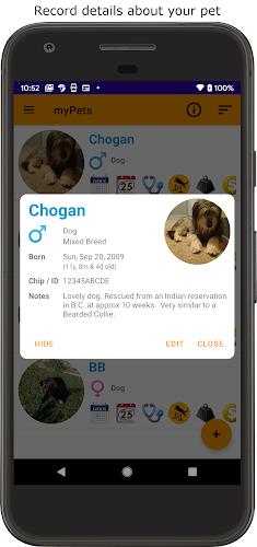 myPets - Pet Manager ဖန်သားပြင်ဓာတ်ပုံ 2