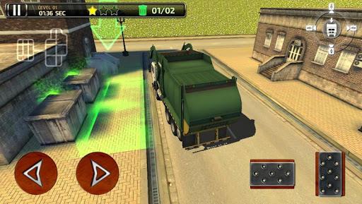 Garbage Truck Simulator 3D Racing Games 2017 captura de pantalla 