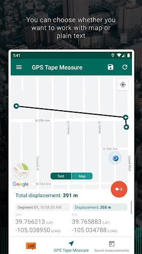 GPS Рулетка экрана 2