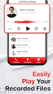 Auto Call recorder App экрана 2