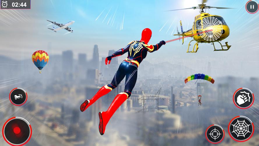 Flying Spider Rope Hero Fight Screenshot 4