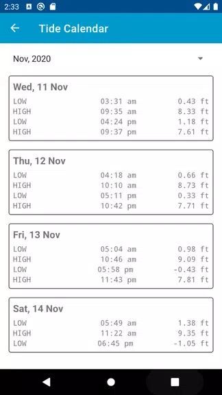 Tide Clock Screenshot 3