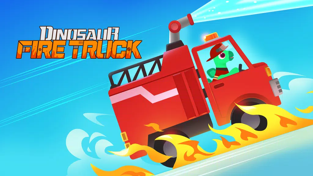 Dinosaur Fire Truck: for kids screenshot 1