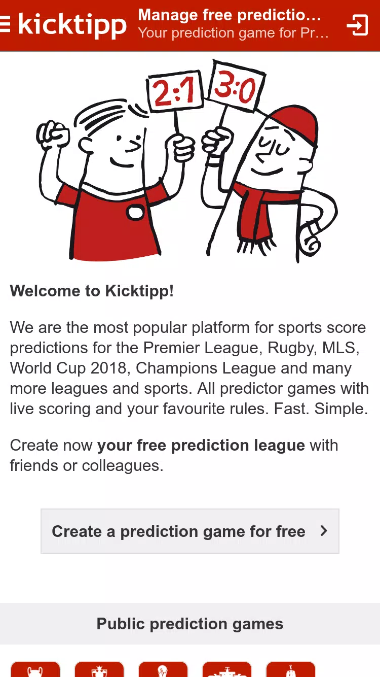 Kicktipp - The predictor game Screenshot 1