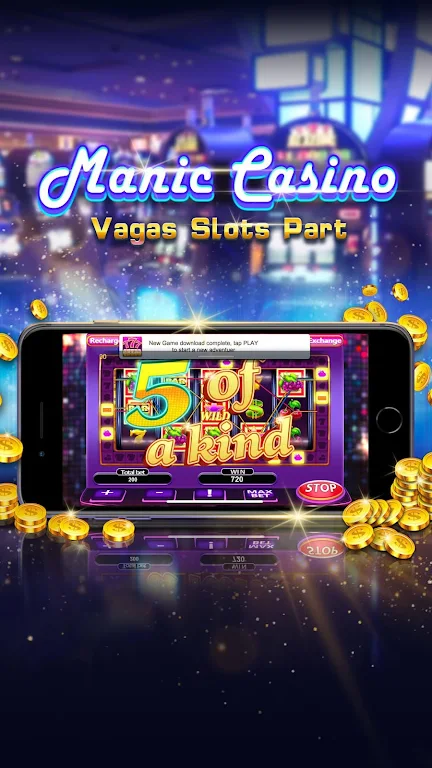 Manic Casino - Vegas Slots Party ảnh chụp màn hình 1