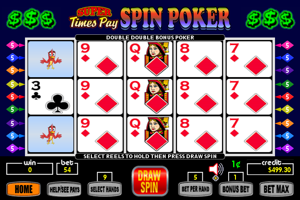 Super Times Pay Spin Poker - FREE screenshot 3