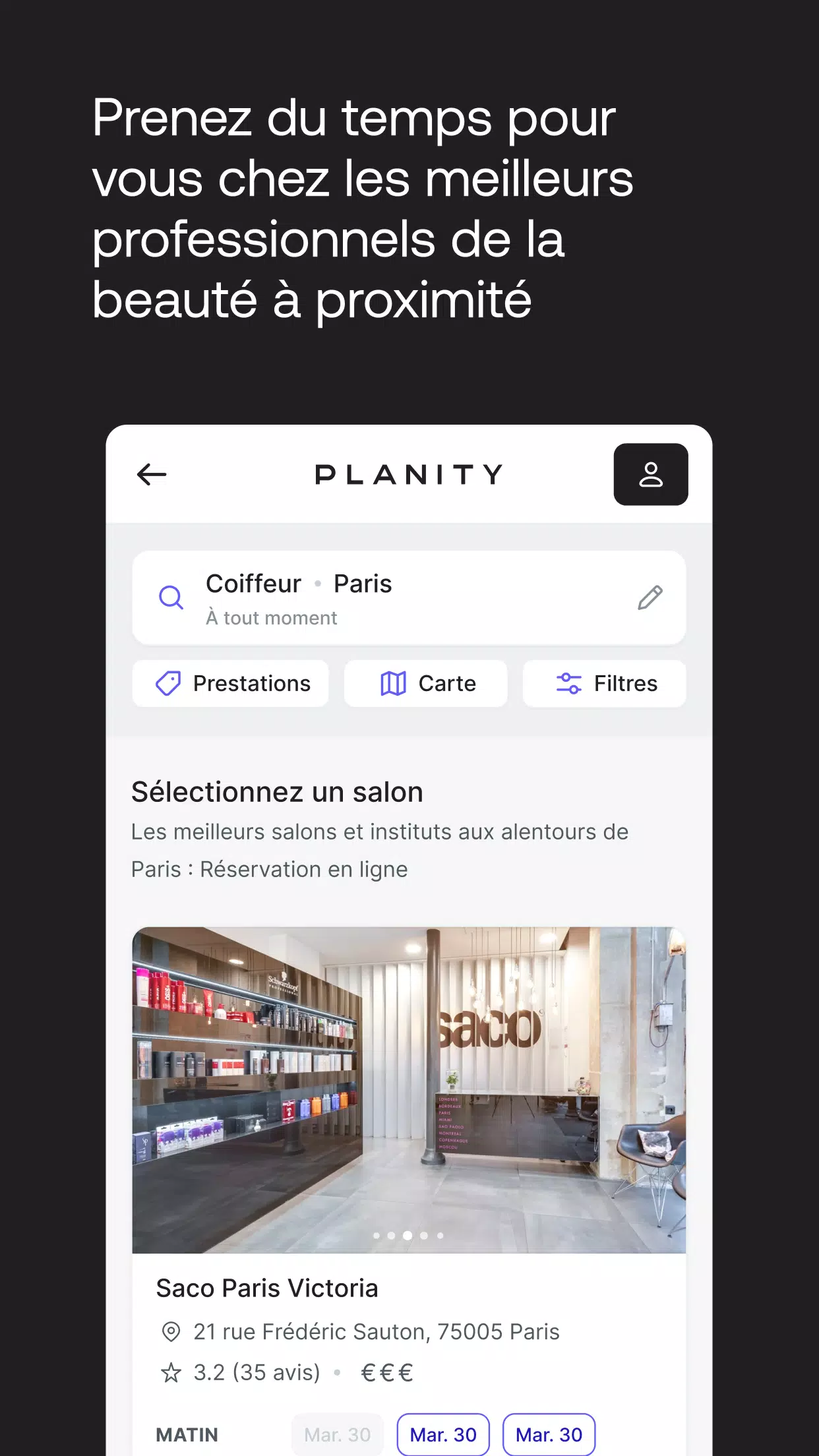 Screenshot Planity 2