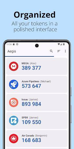 Aegis Authenticator - 2FA App ảnh chụp màn hình 1