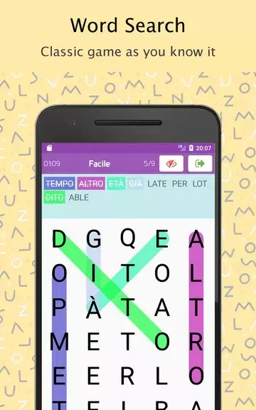 Word Search Italian dictionary screenshot 1