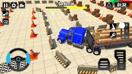 Log Transporter Truck Parking screenshot 1