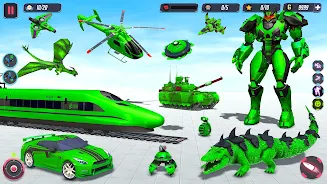 Animal Crocodile Robot Games Captura de pantalla 1