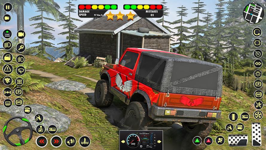 US Offroad Fury Car Driving 3D captura de pantalla 
