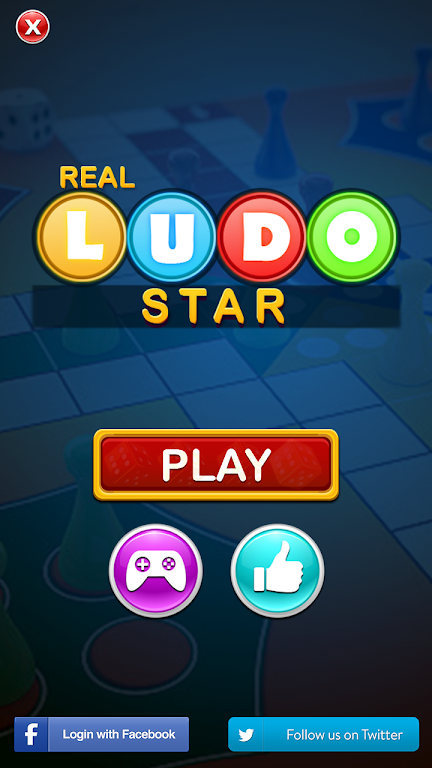 Screenshot Real Ludo Star King : Board Game 1