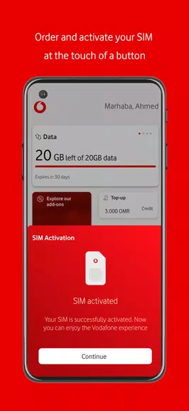 My Vodafone Oman экрана 4