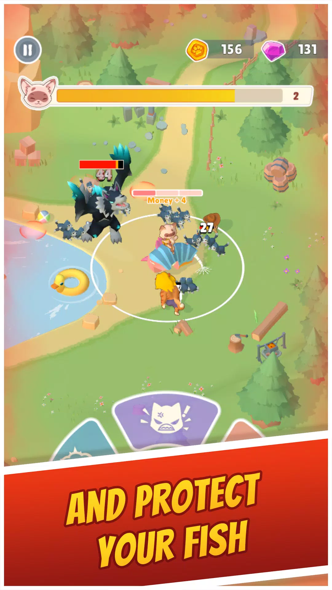 Cat Hero: Idle Tower Defense Screenshot 1