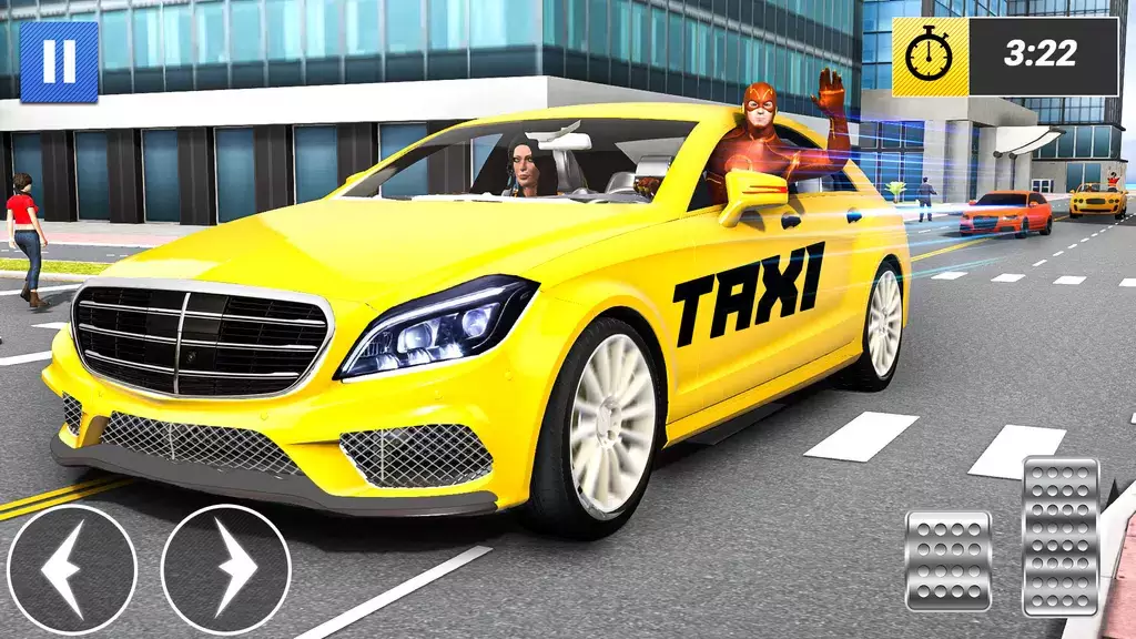 Superhero Car Games Taxi Games zrzut ekranu 1