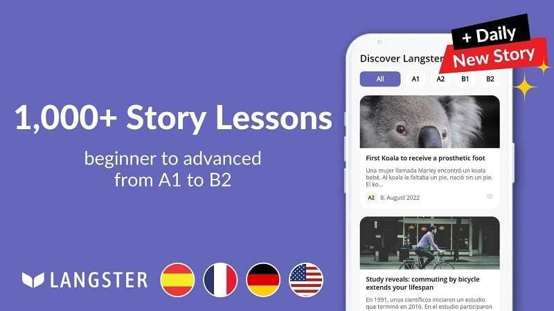 Learn Languages with Langster экрана 4