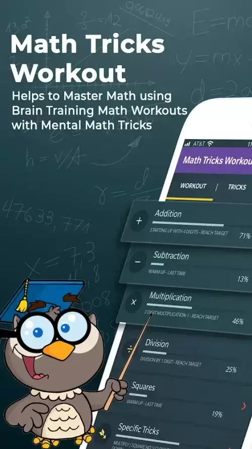 Math Tricks Workout captura de pantalla 