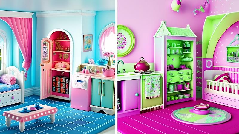 Doll House Design Doll Games captura de pantalla 