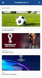 Live Football TV Sports Stream ဖန်သားပြင်ဓာတ်ပုံ 1